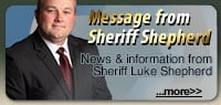 Message from Sheriff Shepherd